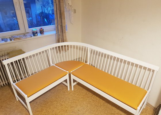 Renovácia a prečalúnenie kuchyňskej sedacej súpravy