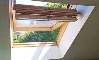 Výměna střešního okna Velux - stav před realizací