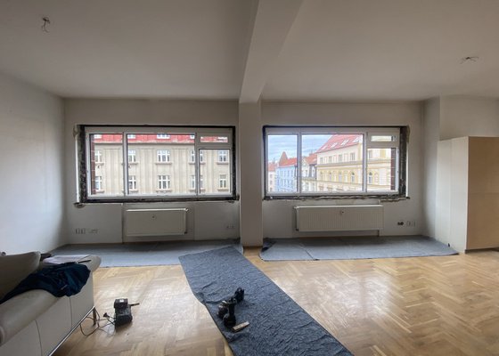 Malířské práce malování, 5 místností, 90 m²