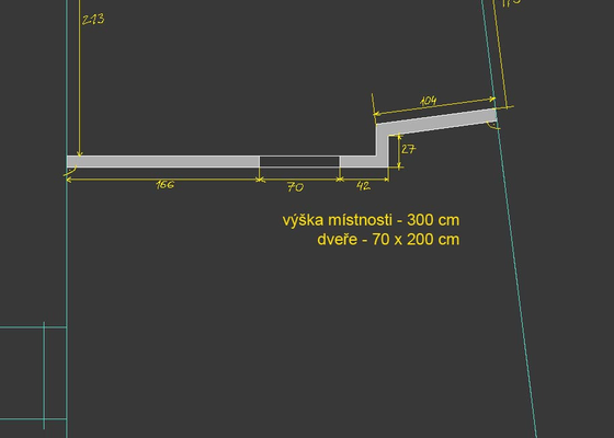 Realizace sádrokartonové příčky 12m2