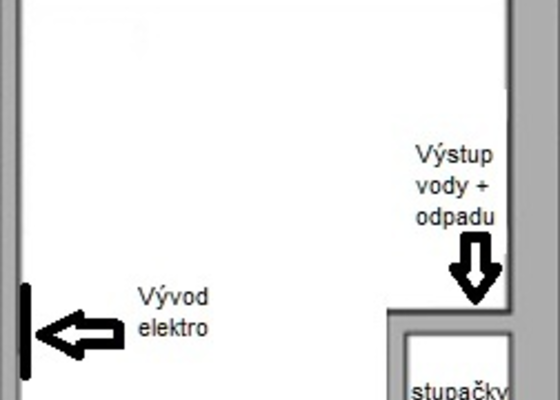 Příprava rozvodů pro kuchyň
