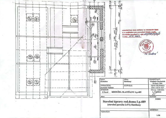 Projektový plán změny obvodu budovy