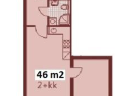 Malování bytu, 3 místnosti, 46 m²