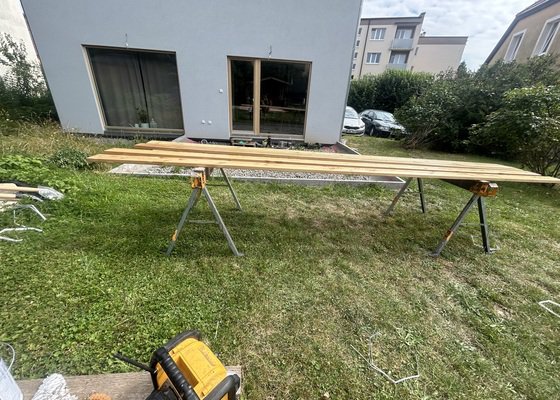 Zhotovení drěvěné terasy a pergoly 5x4m