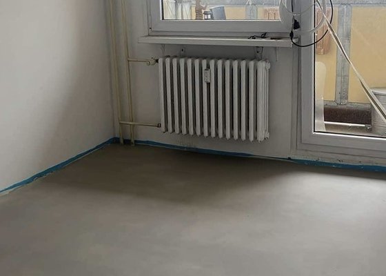 Malířské práce, 1 místnost, 14 m² - stav před realizací