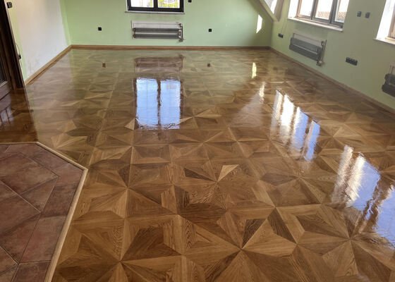 Renovace dubové podlahy