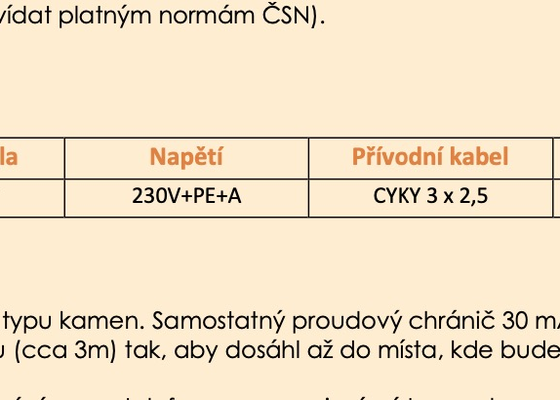 Napojení FVE backupu na zálohové okruhy + příprava elektriky pro infrasaunu