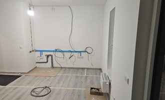 Elektro-instalace kuchyňské linky - stav před realizací