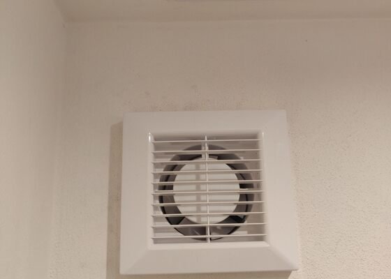 Instalace datové zásuvky + výměna ventilátoru na WC