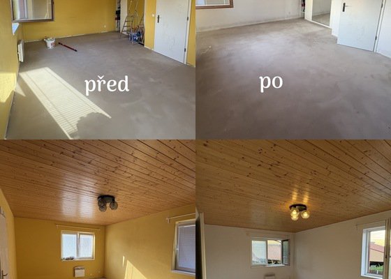 Vymalování pokoje, 1 místnost, 19 m²