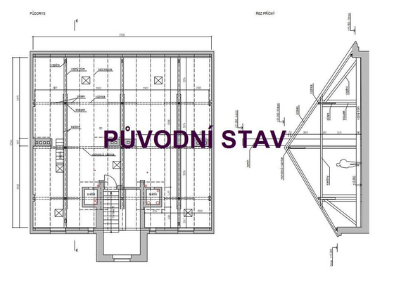 Studie a projekt interiéru půdního bytu