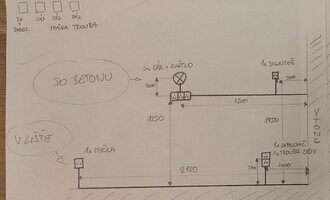 Elektroinstalace - stav před realizací