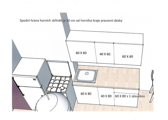 Montáž kuchyně ikea  - stav před realizací