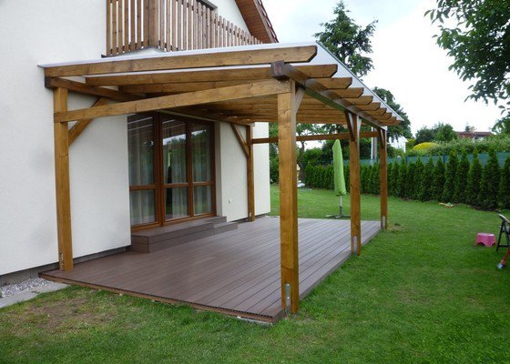 Pergola-zastřešení terasy RD