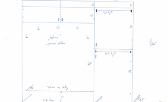 Výroba vestavných skříní na míru - stav před realizací