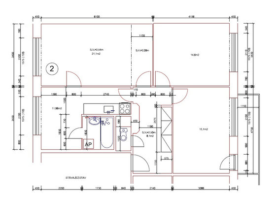 Kompletní rekonstrukce bytu 80m2