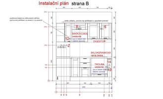 Příprava pro montáž kuchyňské linky  - stav před realizací